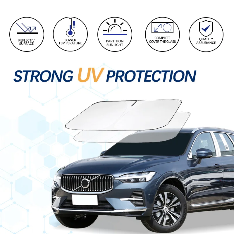 

Windshield Sun Shade For Volvo XC60 R design XC60 T8 Sunshade Sun Visor Protector Foldable Blocks UV Rays Keep Your Car Cooler