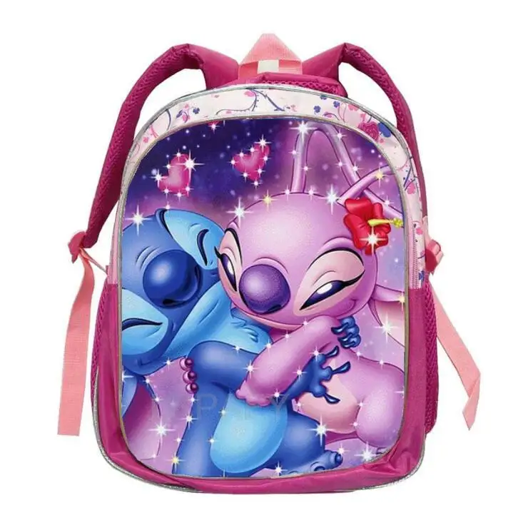 Lilo And Stitch Backpack kindergarten cartoon 3D waterproof Girls Boys School bags 2-5 years children Small Prinecess Mochilas