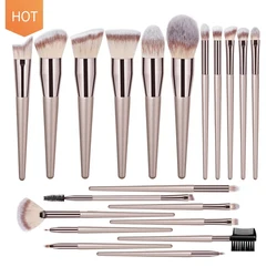 Professional Makeup Brushes Set Kit Cosmetics Make Up Tools High-end Champagne Gold Concealer Foundation Eyeshadow Powder Brush