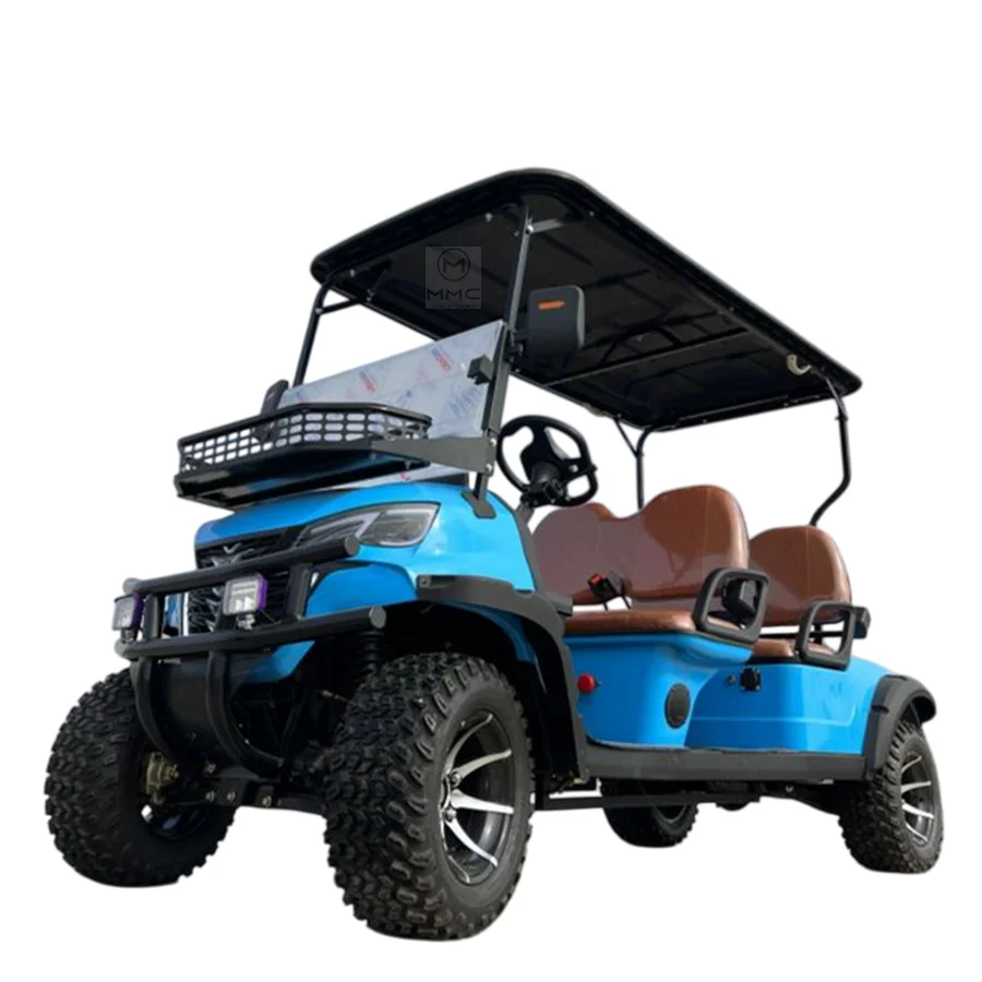 New CE Approved Sightseeing Golf Cart 6 Seats Solar Panels Buggy Comfortable Off-road Electric Golf Carts