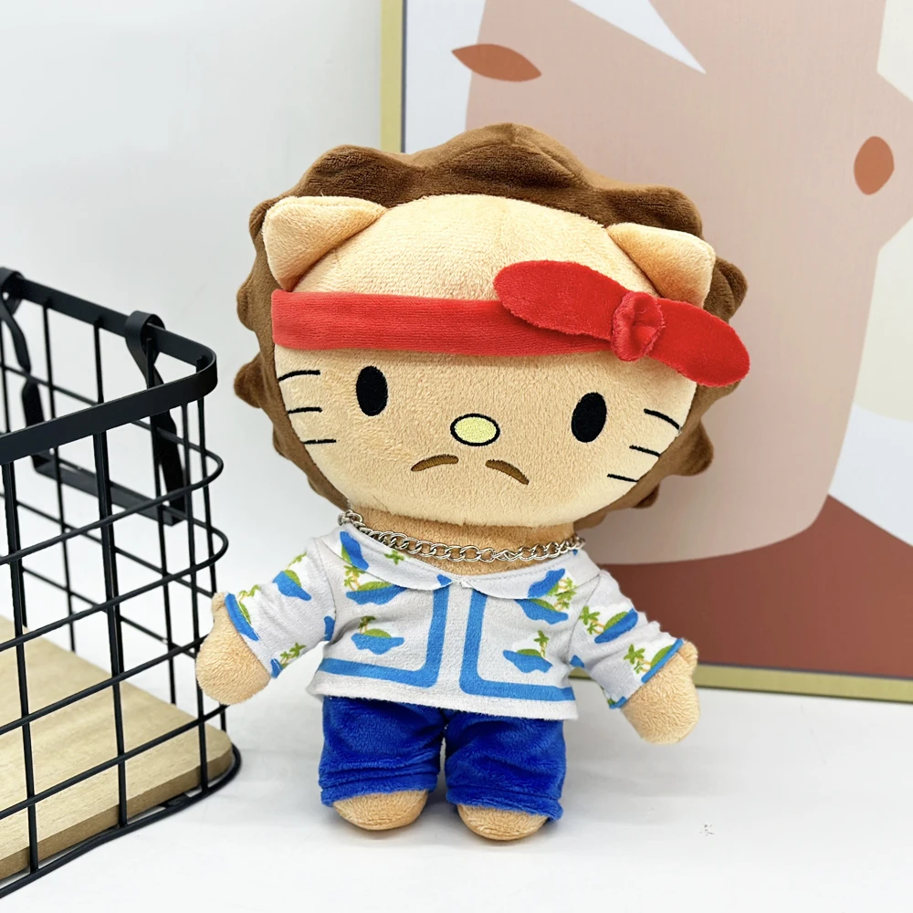 Bruno Mars Cosplay Hello Kitty Rapper Gambar Mainan Boneka Mewah Penggemar Mengumpulkan Hadiah Mainan Mewah