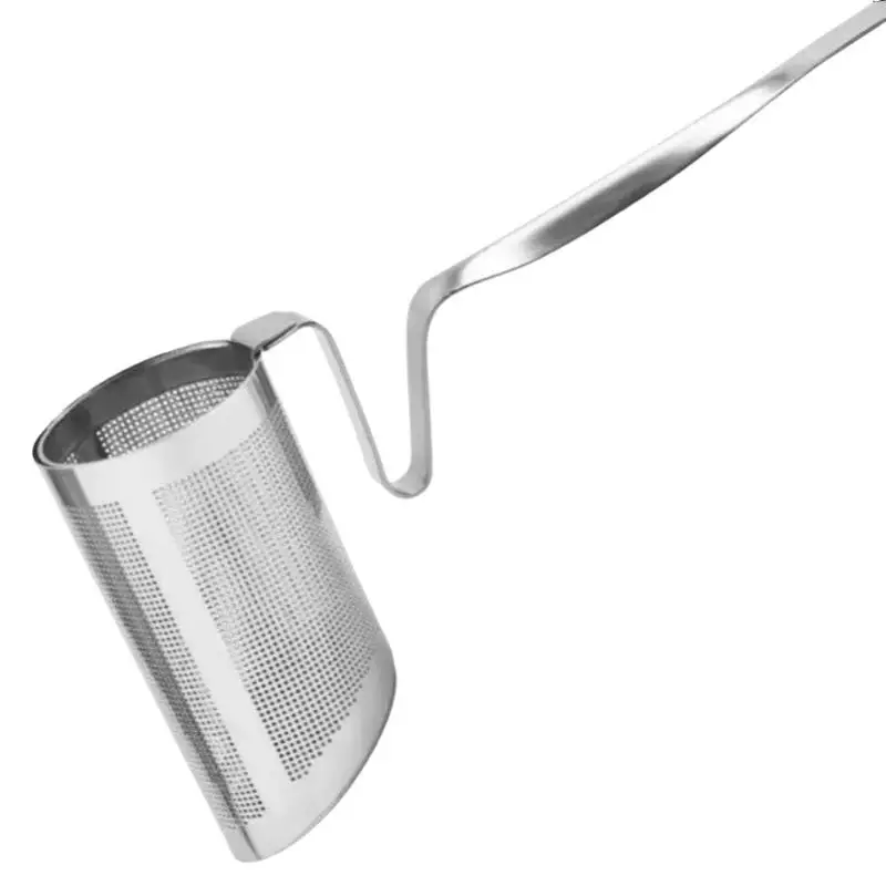 Stainless Steel Clip Hanging On Cup Tea Strainer Cup Clamp Tea Infuser With Long Handle Fine Filter For Home Office Daily view 6