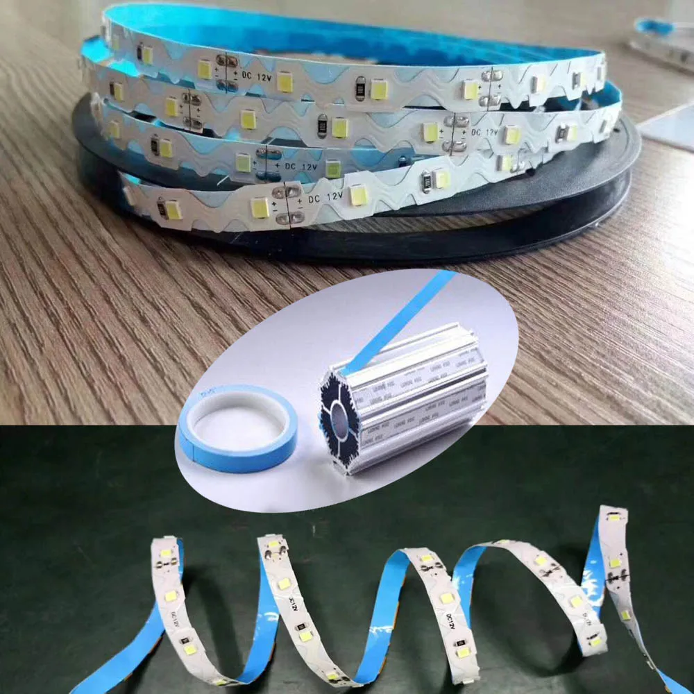 25 メートル/ロール 8mm12mm 15mm 18mm 20mm 幅転写テープ両面熱伝導性粘着テープチップ PCB LED ストリップヒートシンク