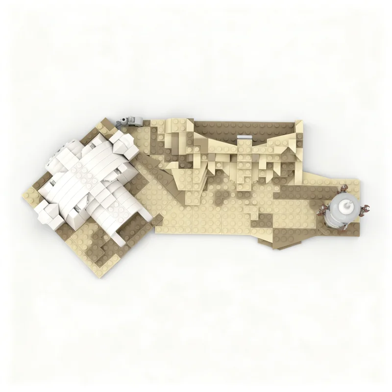 ตัวต่อ MOC Star Battle SW รุ่น Tatooine Homestead จำนวน 356 ชิ้น ของเล่นตัวต่อเสริมสร้างทักษะ ของขวัญคริสต์มาส ของเล่นเสริมพัฒนาการ ของขวัญวันเกิด