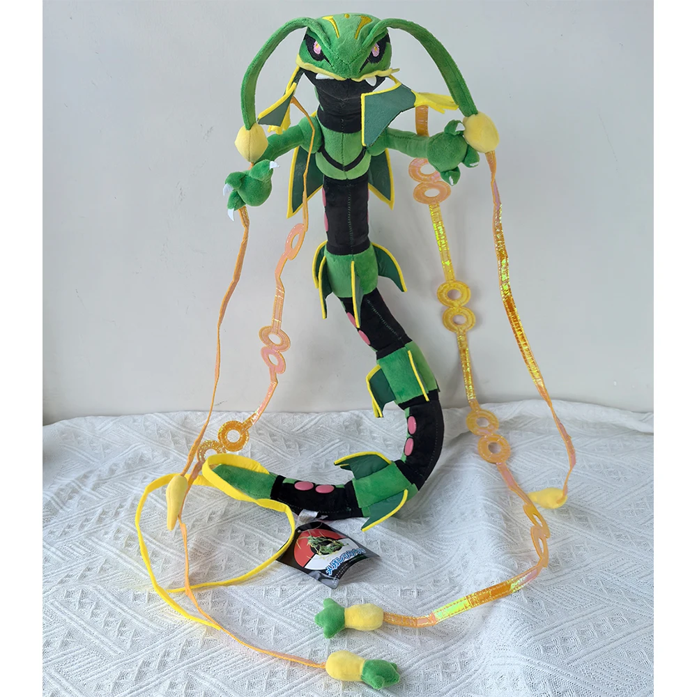 takara-tomy-pokemon-legends-green-mega-rayquaza-dragon-20-plush-toy-scarlet-violet-cartoon-game-sword-shield-stuffed-animal