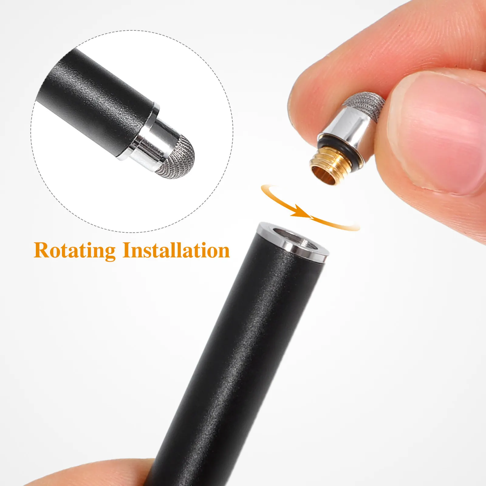 5Pcs Capacitive Pen Tips Stylus Mesh Fiber Replacement Heads Conductive Universal Stylus Pen Replacement Tips Refill Heads