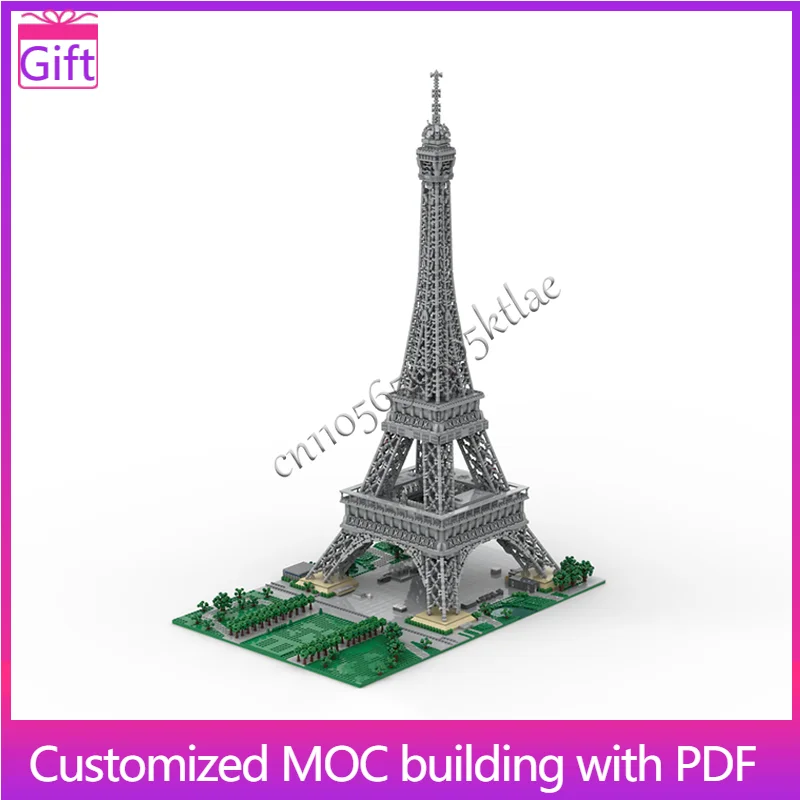 

12687 PCS MOC A Tall Iron tower With Scenic Base Model Modular Building Blocks Kids Assembly Display Toys Festival Surprise Gift