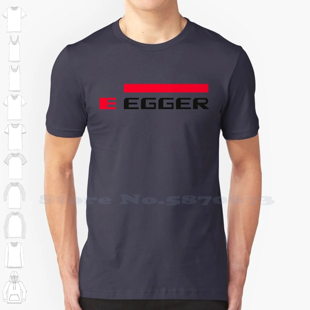 Egger Logo Casual Streetwear Print Logo T-shirt Graphic 100% Cotton Tee