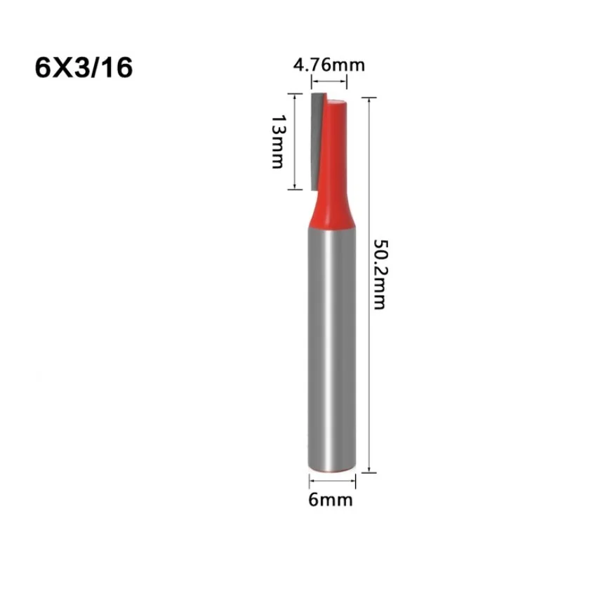 Milling Cutter Router Bit Hand Making 1pcs 45# Steel Single Double Flute Straight Wood Carving Equipment Brand New