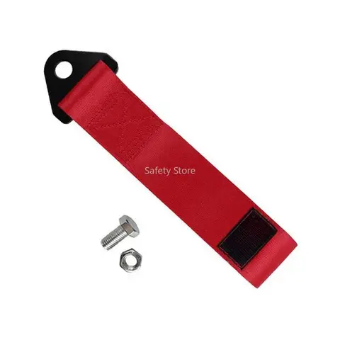 Adatto per rimorchio auto OMP con corda da traino da corsa, paraurti anteriori e posteriori, cinghia di traino, decorazione in nylon, universale