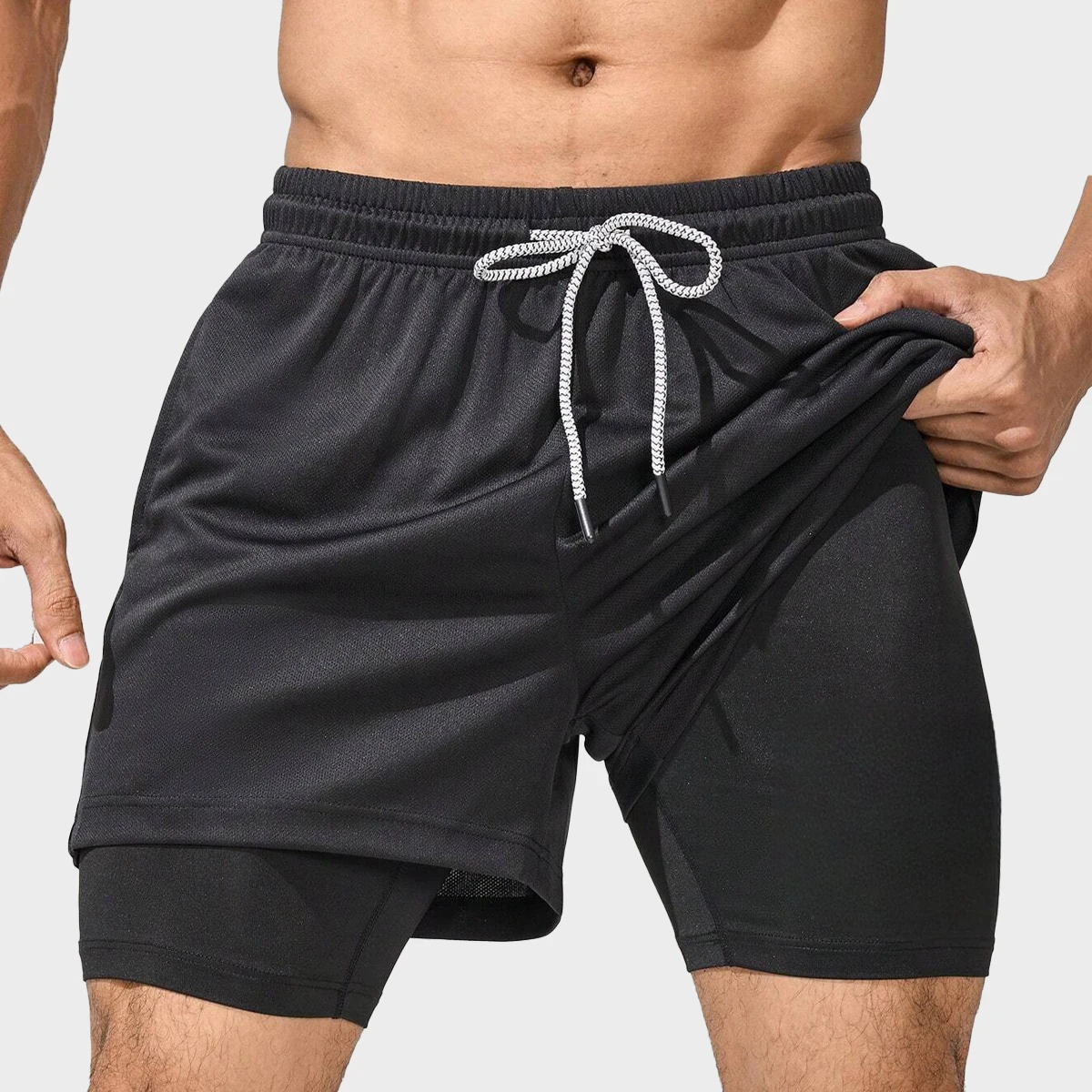 Anime Summer Gym Workout Men's Mesh Quick Dry Breathable Leisure Sports Outdoor Jogging Breathable Fitness Bodybuilding Shorts