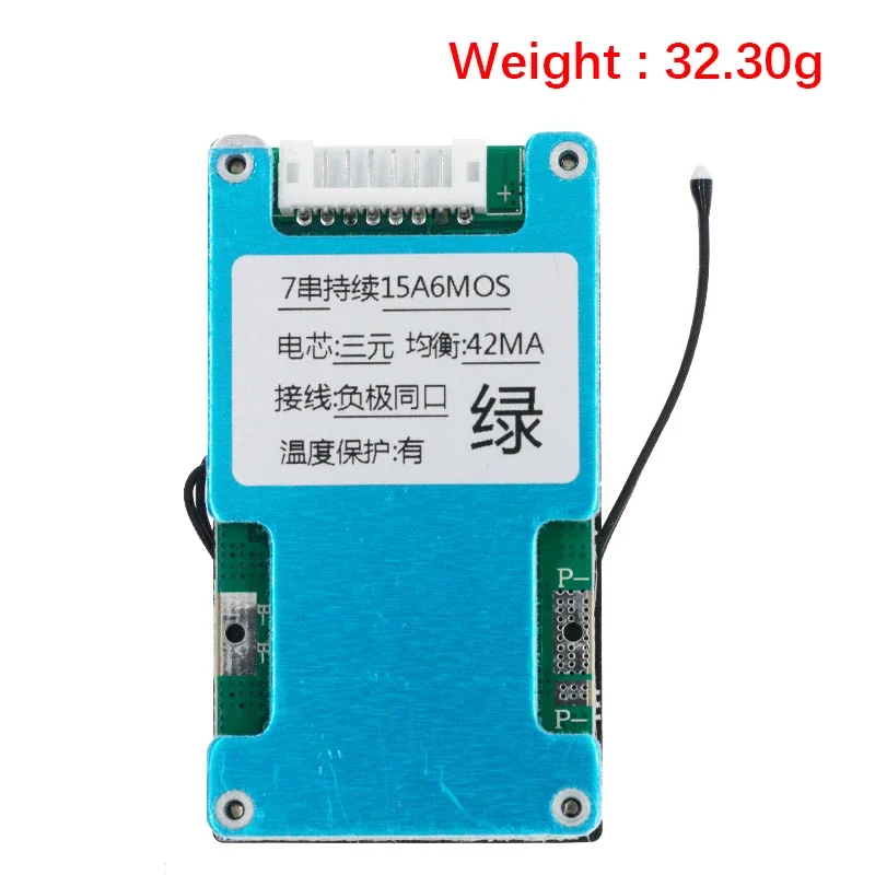 BMS 7S 24V 15A 20A 25A  Li-ion Lmo Ternary Lithium 18650 Battery Charge Protection Board Balance And NTC Temperature Protect