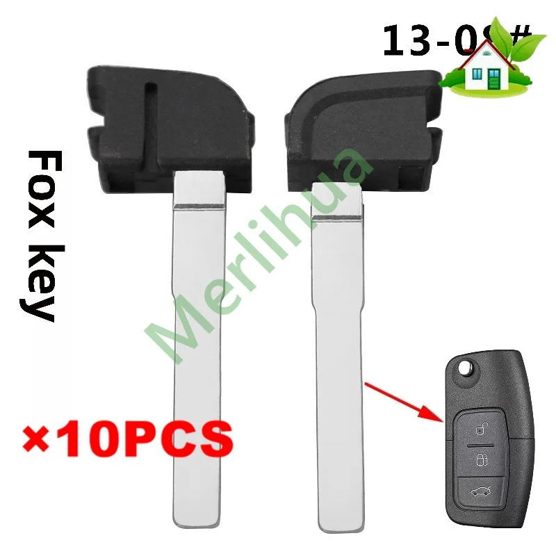 FOR Ford Car Smart Card Inner Spare Uncut Key Blank Emergency Mechanical Small Key Compatible With Mondeo‑S Max Focus