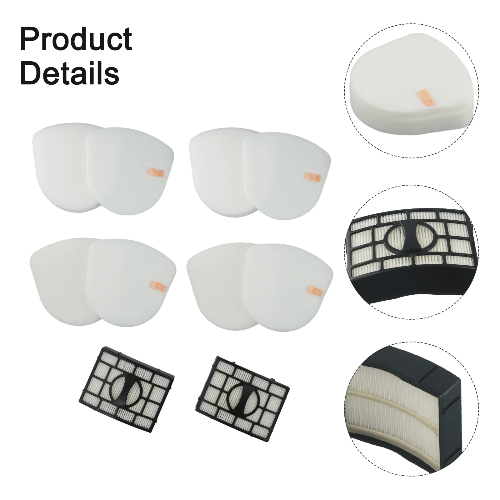 

High Efficiency Filter Replacement for Shark Upright Vacuum CU530 ZU660 ZU560 UV725 Includes 2 Filters and Cleaning Tools