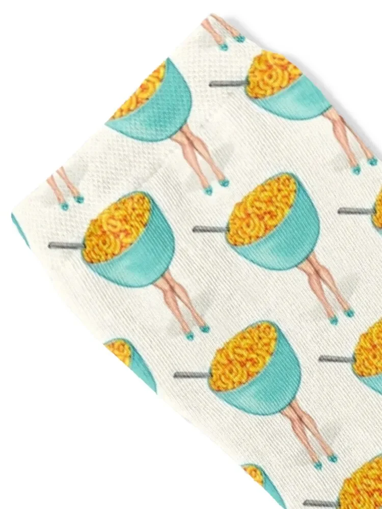 Mac & Cheese Pin-Up Socks cool professional running Stockings funny sock Socks Male Women's