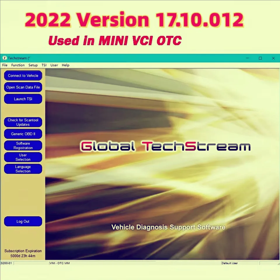 

Hot Sell for MINI VCI Techstream 17.10.012 coding diagnose car scanning OTC Scanner ECM ECU coding diagnose for Toyota