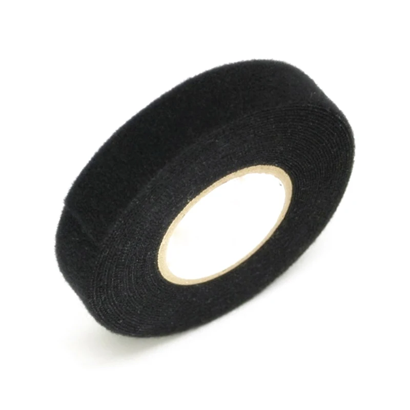 

Multi-purpose Cloth Fabric Tape Wiring Black Tape Flame Retardant Protection Flocking Wear-resistant 19mmx15m Craft