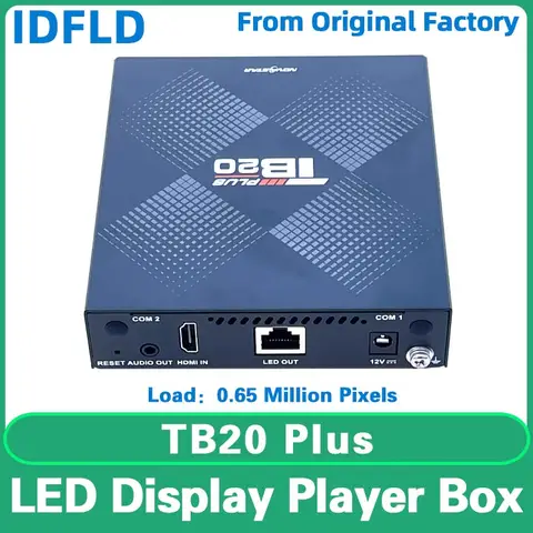 LED Display Screen Novastar TB20 Plus Multimedia Playback Box USB Port WiFi Controller HUB75 Full Color Module Video Processor