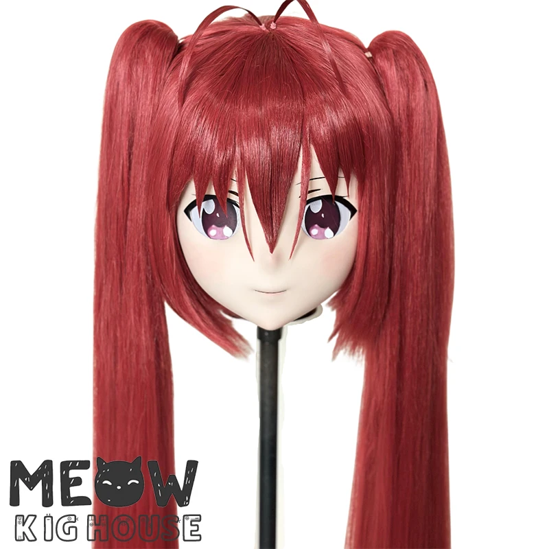 

(MEO455) Настроить ручной работы на всю голову, запираемый кроссдресс, мужской и женский, японский мультфильм, аниме, игровой персонаж, маска кигуруми