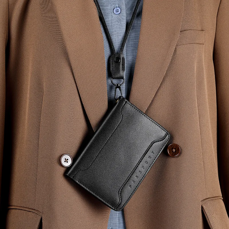 

Genuine Leather Travel Passport Holder Cover Passport-Case Protect Passports Card Wallet High Capacity Purse