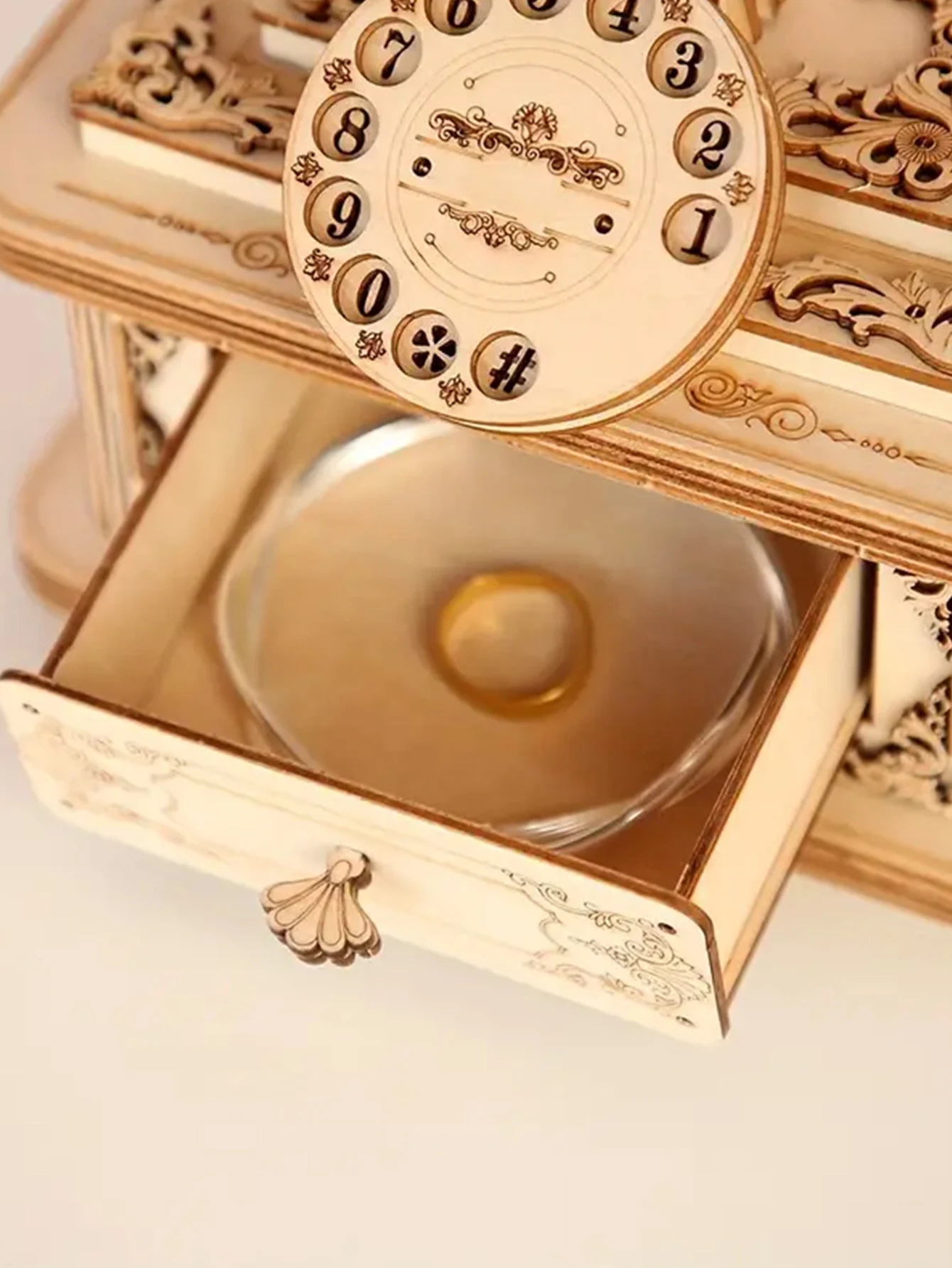 Puzzle 3D in legno per adulti Kit modello da tavolo per telefono Decorazione domestica Regalo di Natale