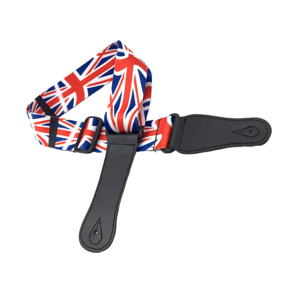 1PC Unique Guitar Strap Union Flag Shoulder Strap Eletric Bass Strap Adjustable Guitar Sling for Male Female