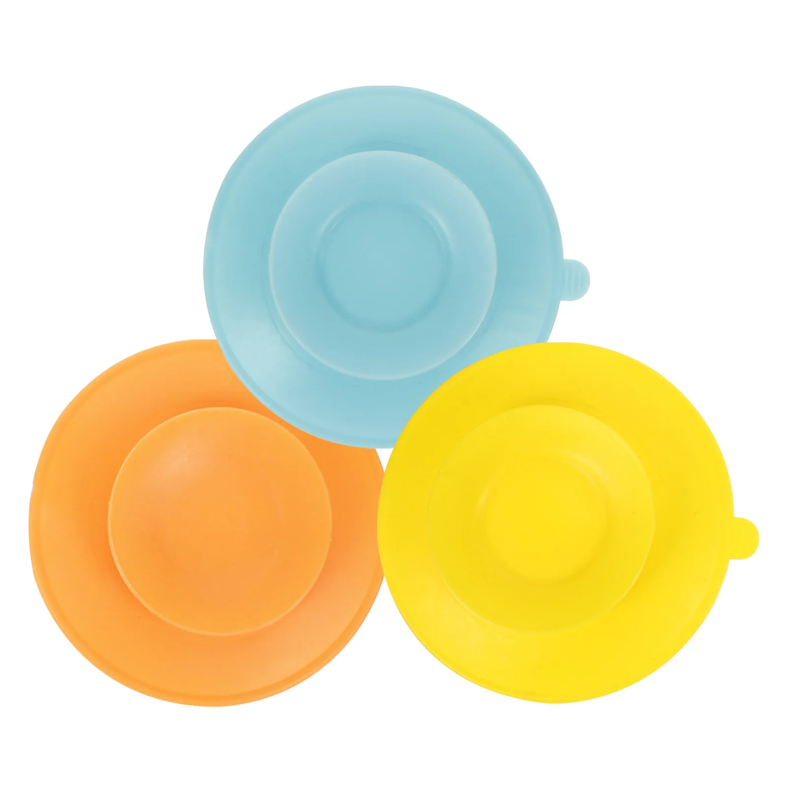

3 Pcs Suction Cup Stickers Sucker Pads for Plate Silicone Suckers Cups Silica Gel Toddler