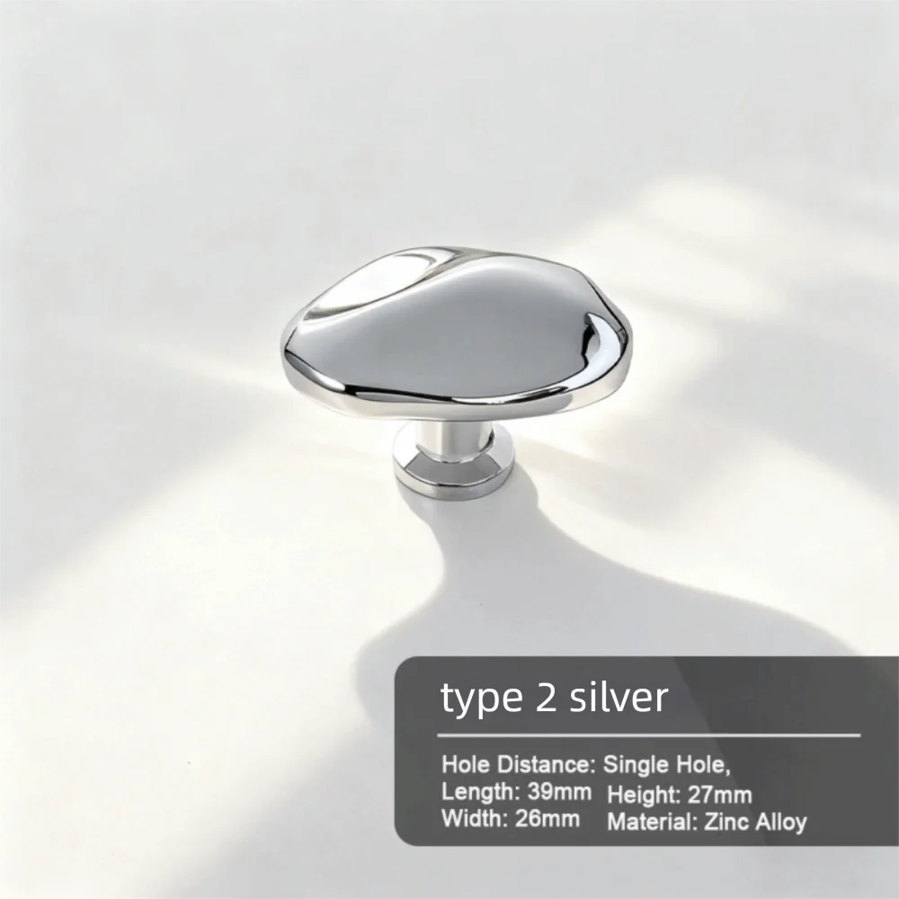 Zinc Alloy Cabinet Handles Gold/Silver Solid Furniture Handles Nordic Vintage Antique Style Drawer Knobs Furniture Hardware