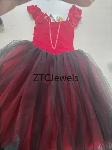 

Профессиональный балетный костюм-туту: красно-синее романтическое длинное платье-туту для женщин и девочек, для косплея, сценических выступлений и танцев