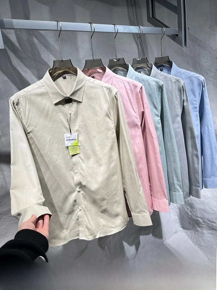 

Длинный свек без железа против морщин, смесь шелкового льна, удобный, универсальный, повседневный, дышащий, модный, городской, молодежный, весенний