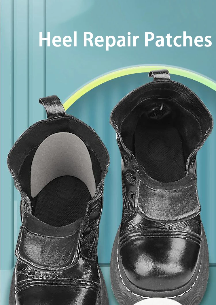 Fersenschutz, selbstklebende Reparaturprodukte, Sportschuhe, Reparatur von Leder, das an der Ferse beschädigt ist, 4 Stück/8 Stück. – Detail 1