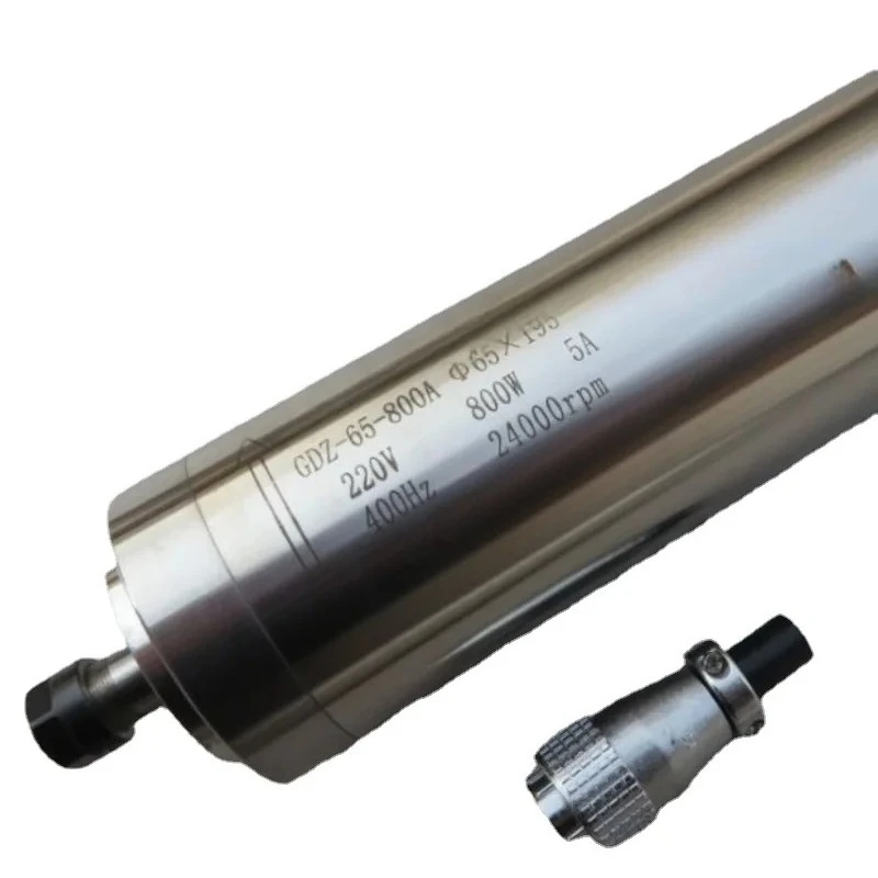 Applicable to Electric Spindle 800W Engraving Machine Spindle Diameter 65mm round Water-Cooled Spindle