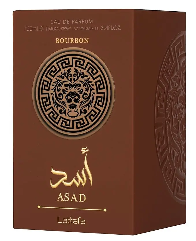Lattafa Asad Bourbon - Eau De Parfum En Espray للجنسين، 3.4 Onzas / 3.4 Fl Oz