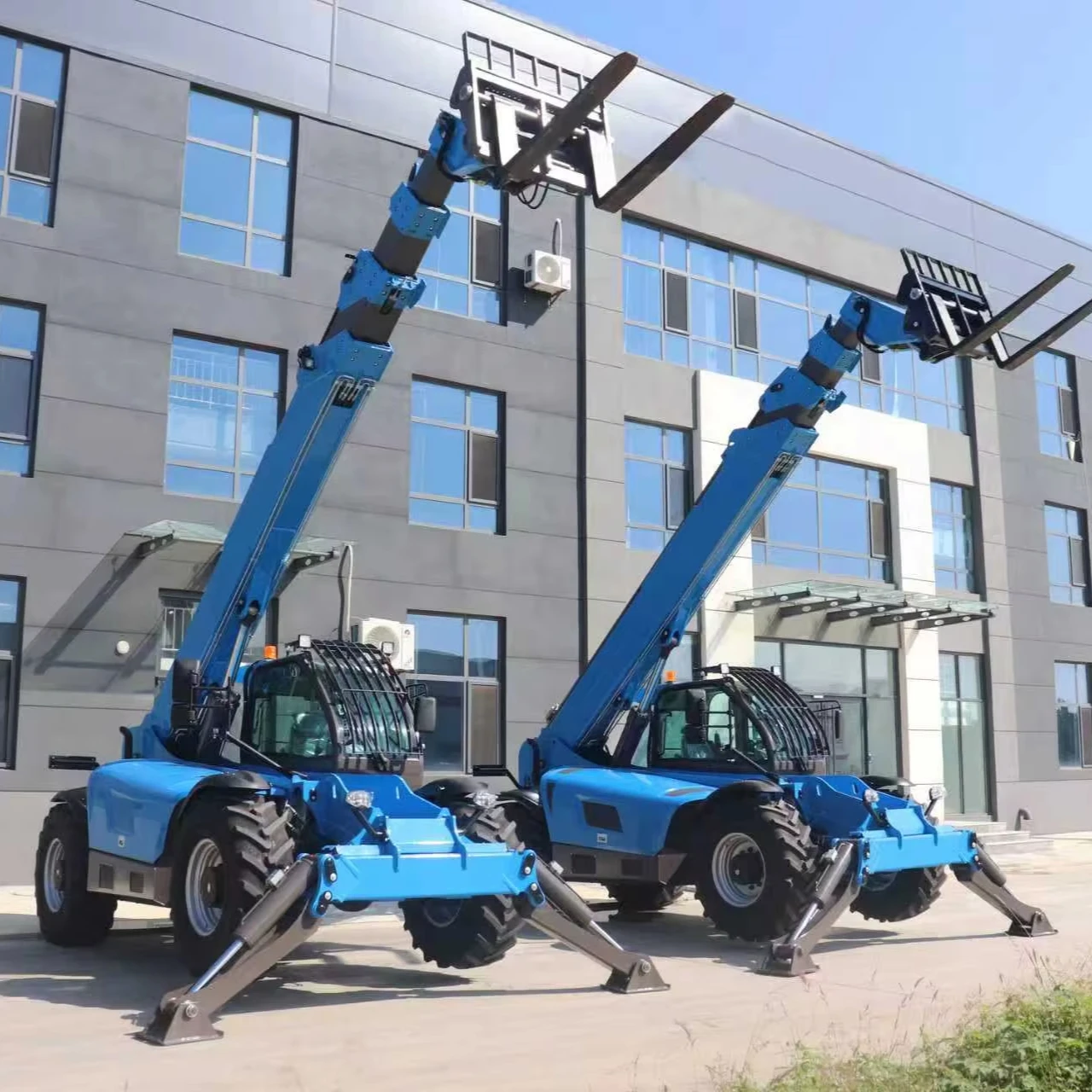 لودر التعليق 4 طن 10 طن رافعة شوكية تلسكوبية رافعة شوكية 18 متر ارتفاع الرفع مقابض ومرفقات تلسكوبية