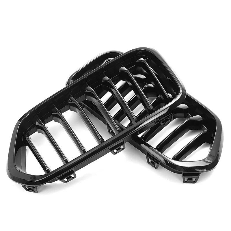 Black Front Bumper Kidney Single Line Grill For-BMW F39 X2 M35I Xdrive20d Xdrive28i Sdrive20i 2018-2020 Racing Grills