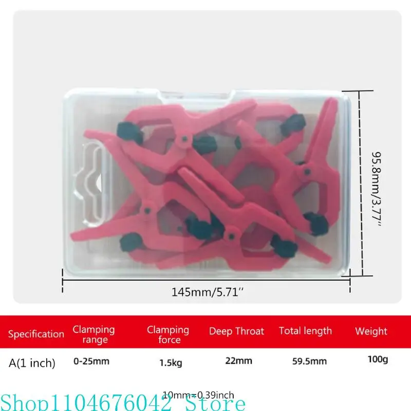 مشبك زنبركي عالي التحمل متعدد الوظائف، مقبض بلاستيكي قوي من النوع A مصمم هندسيًا لتحسين كفاءة النجارة