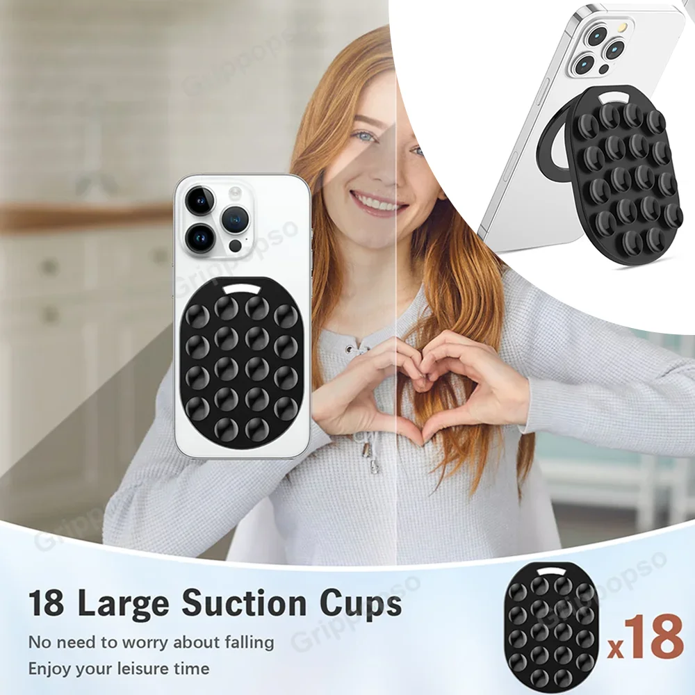 

Магнитный держатель для телефона на присоске Grippopso 360° ° Поворотный чехол для телефона на присоске, подставка с несколькими углами для iPhone, S25 Ult