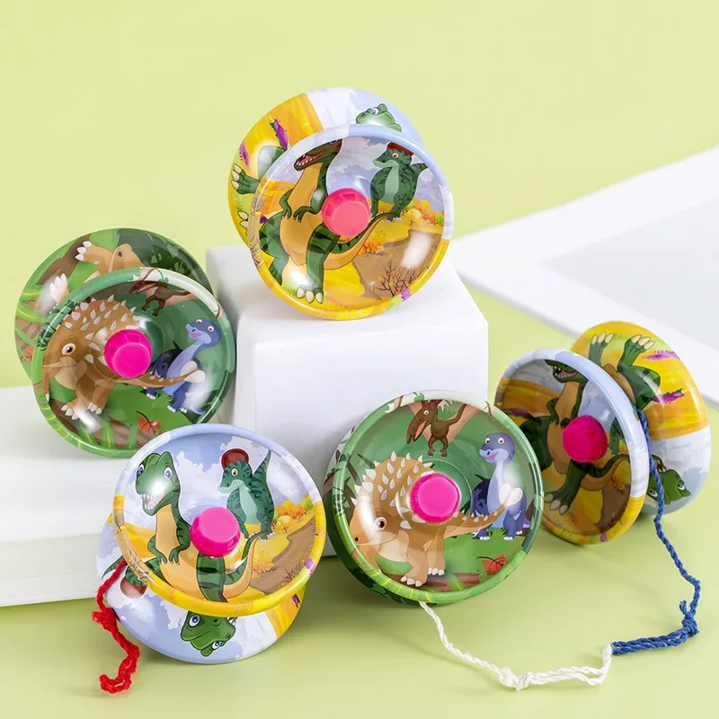 5Pcs Alloy Dinosaur Yo-Yo Ball Toys for Kids Birthday Party Favors Pinata Fillers School Carnival Reward Wedding Guest Gifts