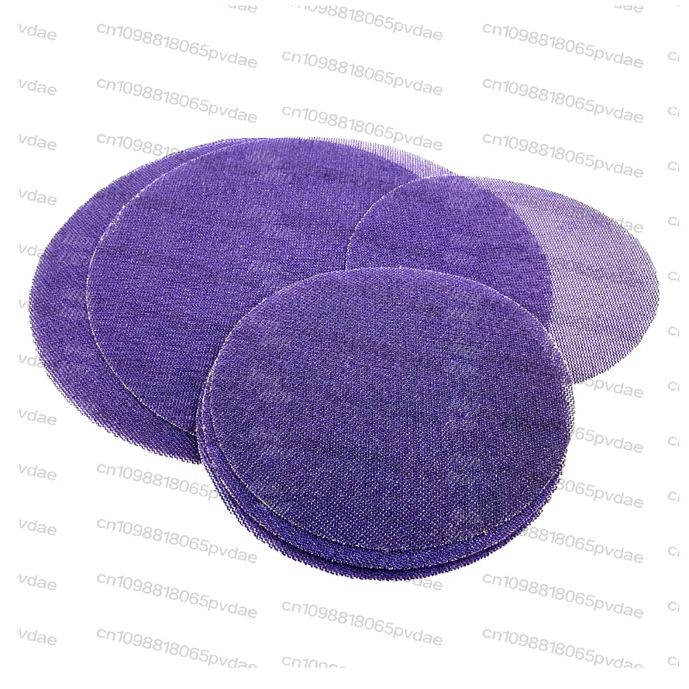 50PCS 6 Inch Mesh Sanding Discs,Dustless Hook & Loop Backing 150mm Purple Ceramic Mesh Sandpaper for Wood,Drywall,Metal,Auto