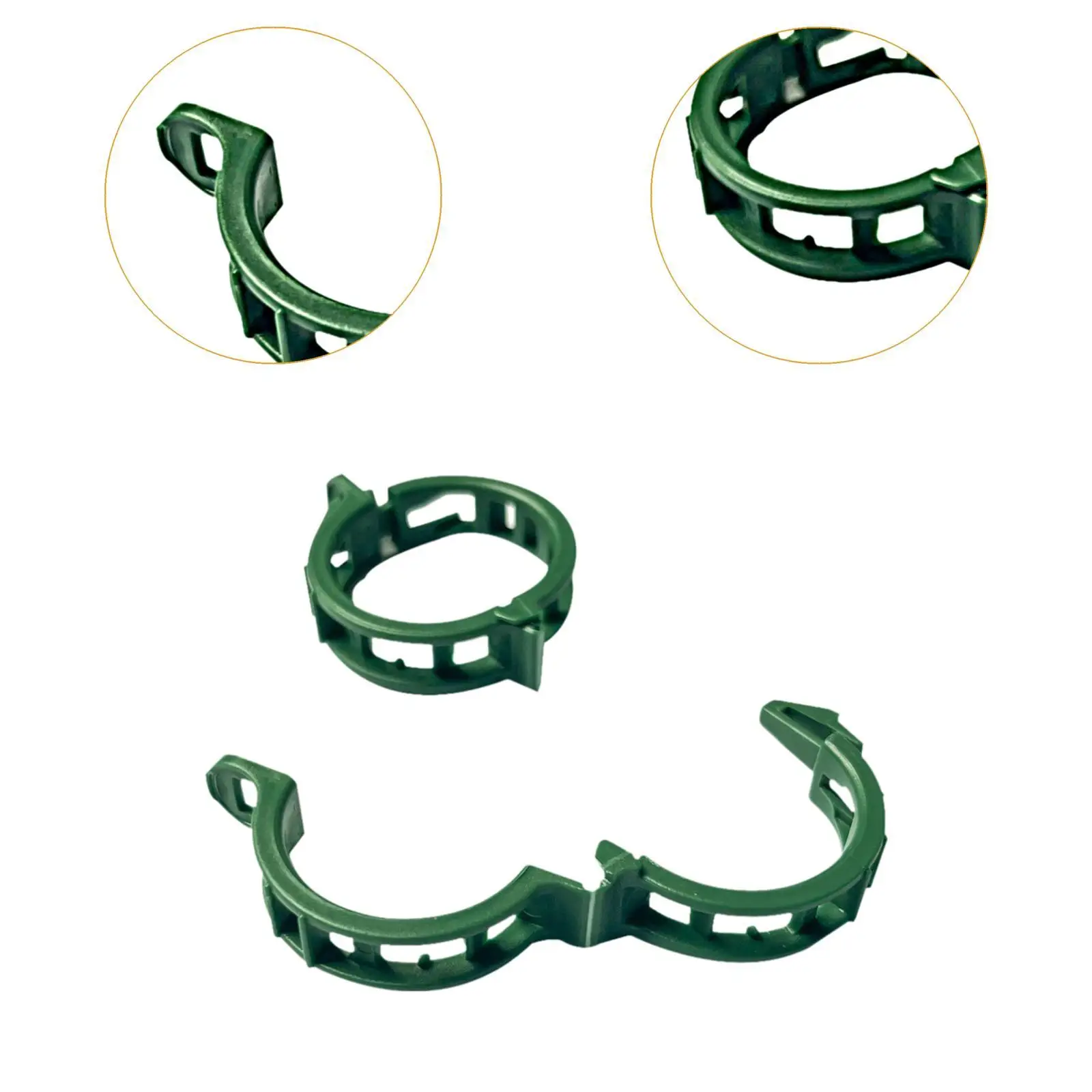 100Pcs Plant Support Clips Multipurpose Make Plant Grow Upright Tomato Vine Clips for Cucumbers Roses Flowers Vegetables Garden