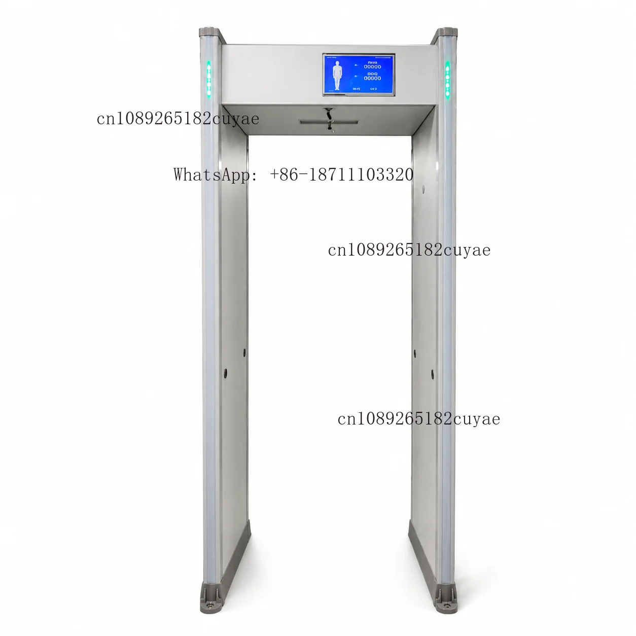 8 Zone Customized Logo AI Walk Through Metal Detector with Mobile Phone Detection and Low False Alarm Rate