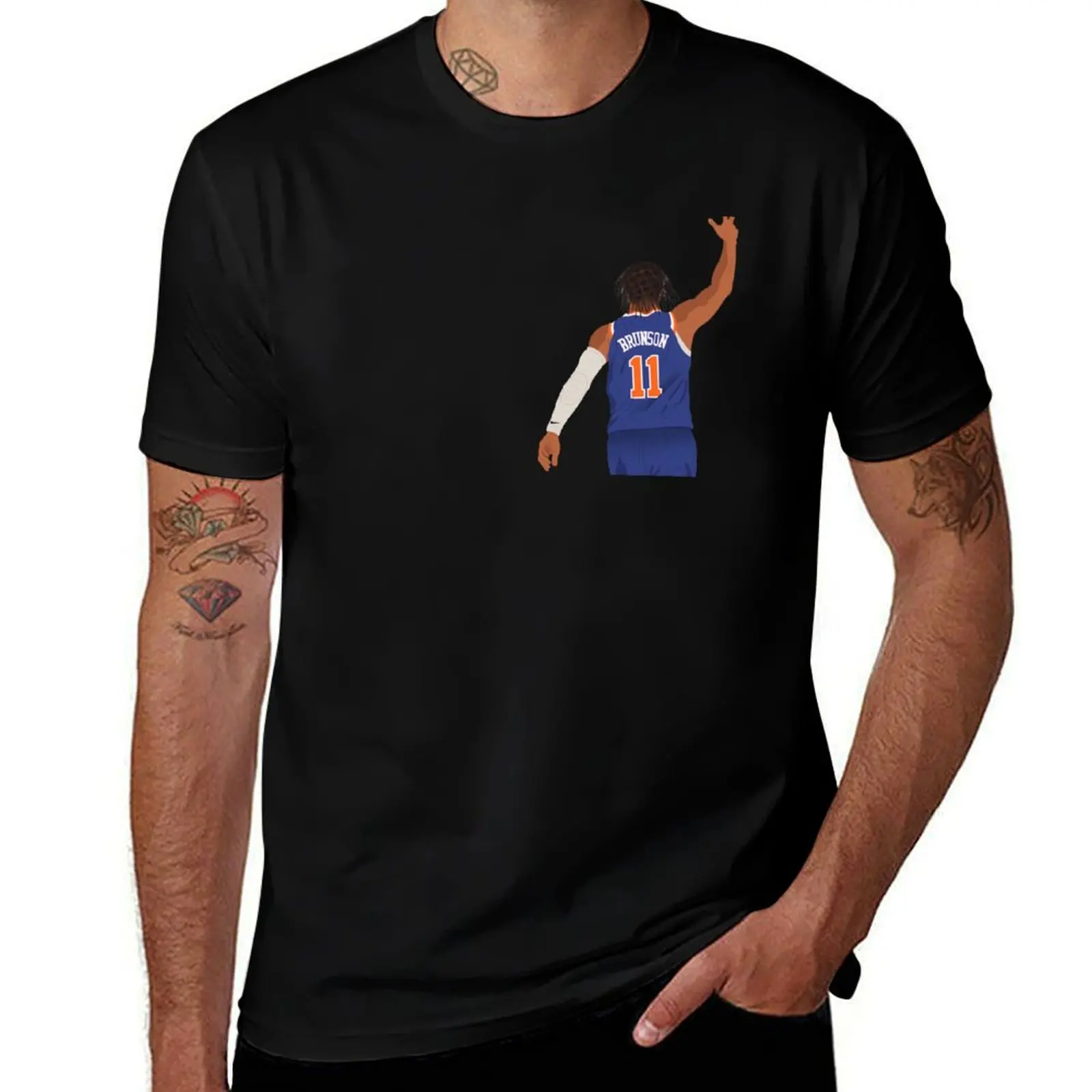 

JALEN BRUNSON T-Shirt cotton tshirt 100% man t shirts graphic T-Shirt