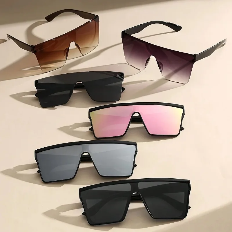 2-4PCS Oversize frame One-piece Goggle Men Woman Sunglasses Interior Accessory Protective Gears Anti Glare Car Driving Glasses image 4