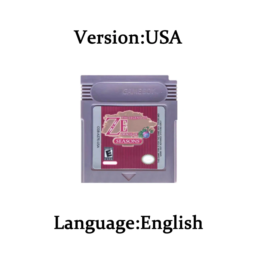 GBC Card 16 Bit Video Game Cartridge Console Card for Gameboy Awakening Oracle of Seasons Classic Game English Version