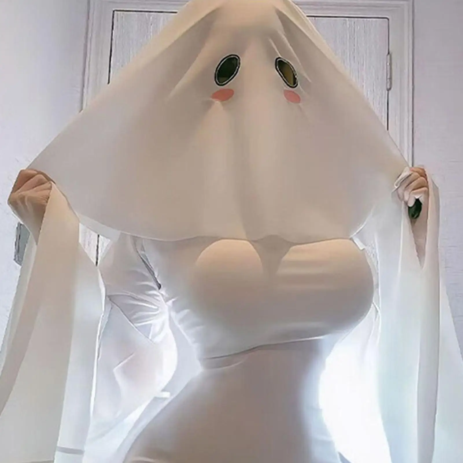 

S/L Kids Halloween Costumes Children Fancy Dress Halloween Party White Ghost Costume Boys Teens Halloween Cosplay Costume