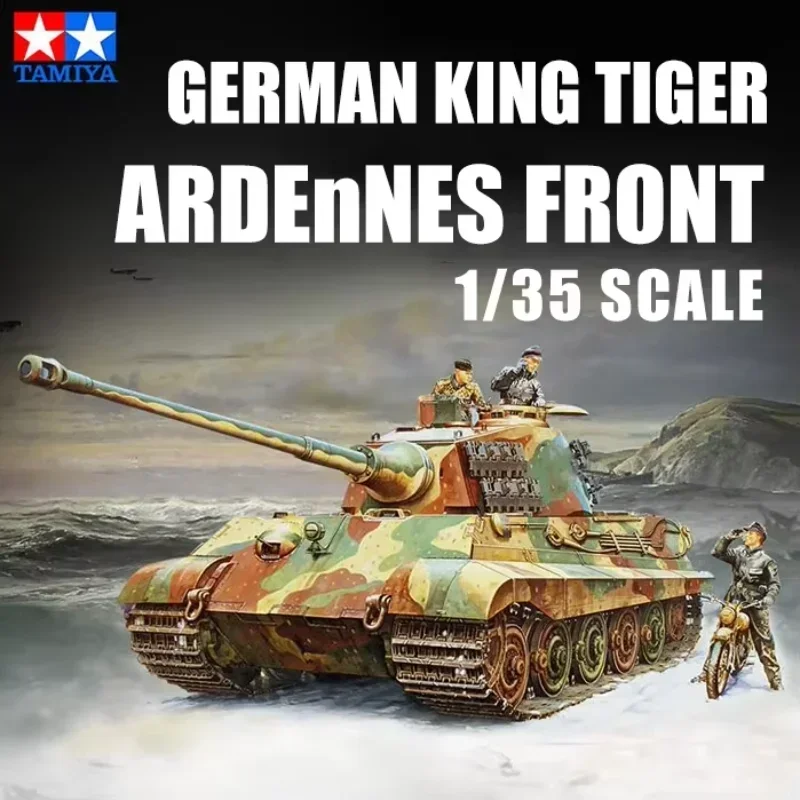 

Модель TAMIYA 1/35, 35252, немецкий King Tiger Ardennes, передний тяжелый танк в сборе, весы, игрушки «сделай сам», комплект модели