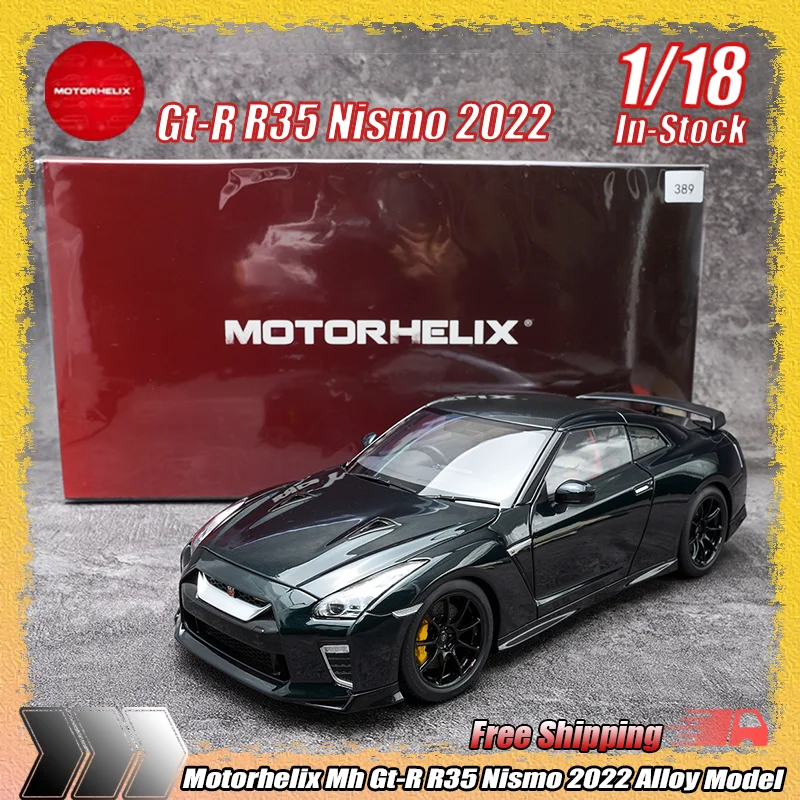 

В наличии: Коллекционная модель автомобиля Motorhelix MH 1:18 Nissan GT-R R35 Nismo 2022 из сплава, полностью открывающаяся, для автолюбителей