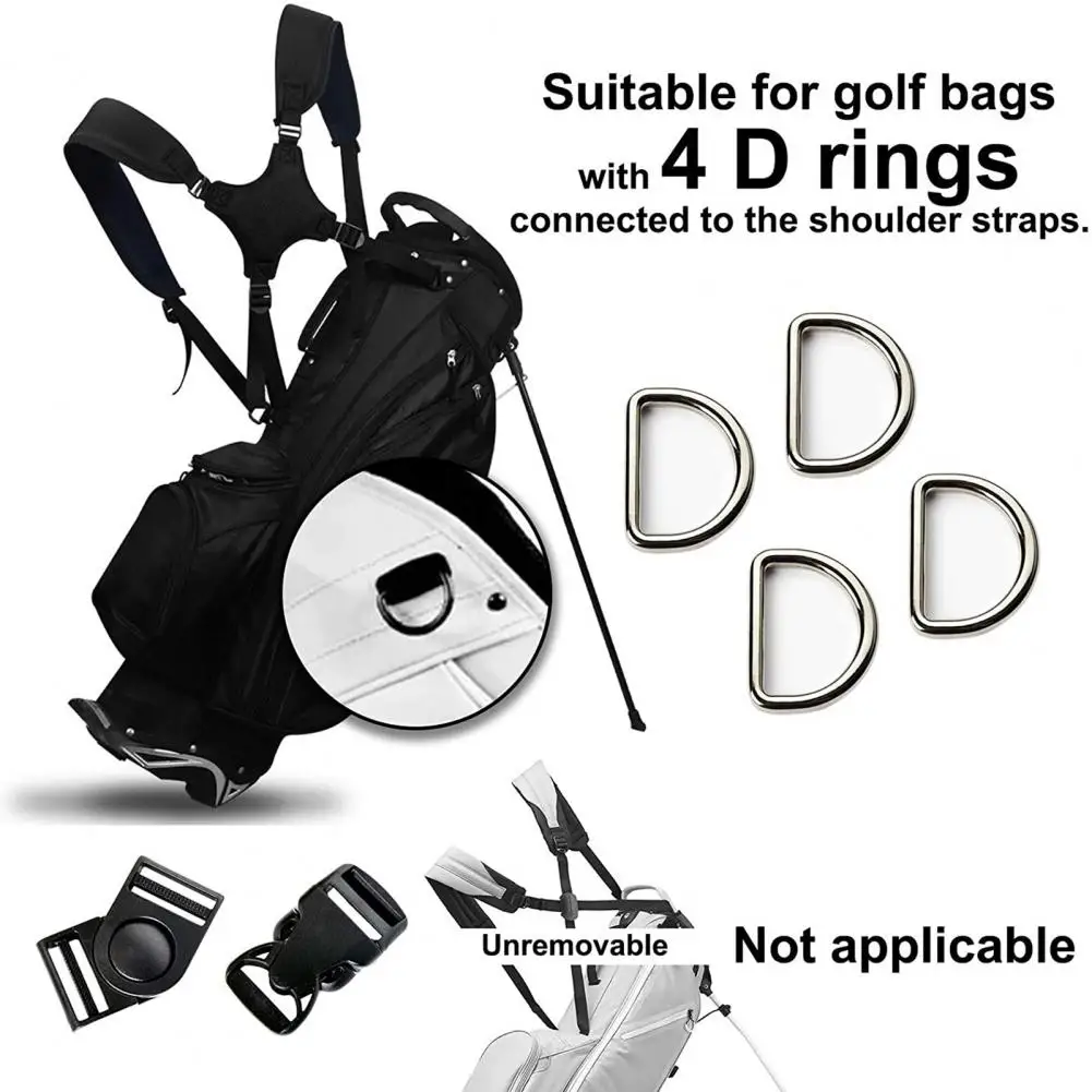 Wide Golf Shoulder Strap Adjustable Shoulder Pad Buckle Golf Shoulder Strap Carry  Golf Bag Shoulder Strap Golf Bag Accessories