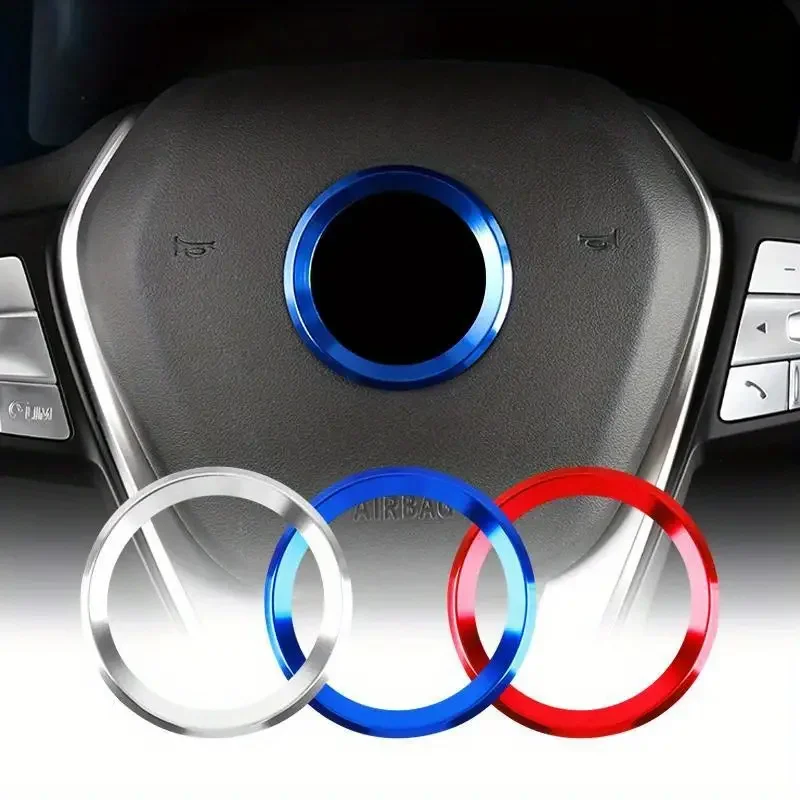 Car Styling Decoration Ring Steering Wheel Circle Sticker For BMW Performance M Power E90 E91 E92 E93 X1 X3 X5 X6 M3 M5 E46 E39