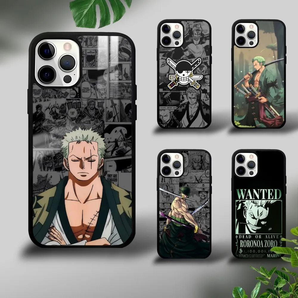 Anime swordsman Z-Zoro Phone Case For iPhone 16 15 14 13 12 11 Pro Xs Max Mini Plus Celulares Hard Funda